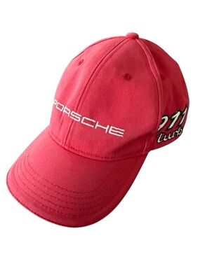 Porsche Design Kids Red 911 Turbo Embroidered Baseball Cap